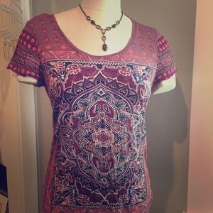 Lucky Brand boho t shirt
